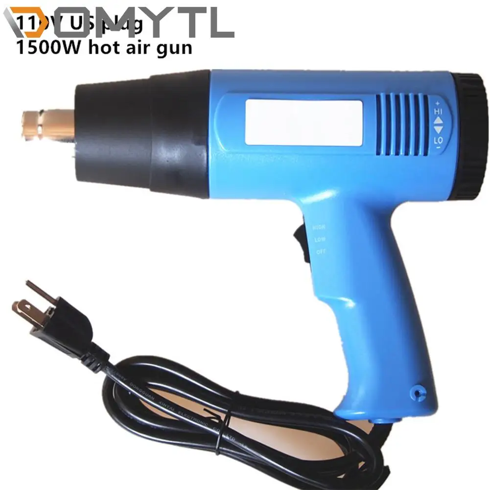 

110V 1500W Heat Gun Thermostat Hot Air Gun Blow Drying Nozzles US Plug Soldering Equipment Thermal Power tool