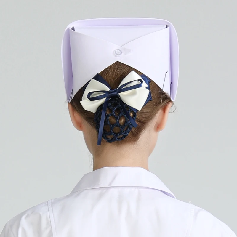 Casquette d'allaitement à queue d'hirondelle pour femmes, chapeau de laboratoire blanc rose bleu