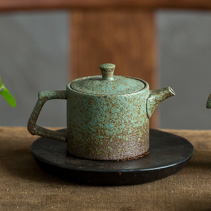 

Japanese style retro welllan teapot small simple household crude pottery kung fu tea set to make tea Zen ceramic single pot