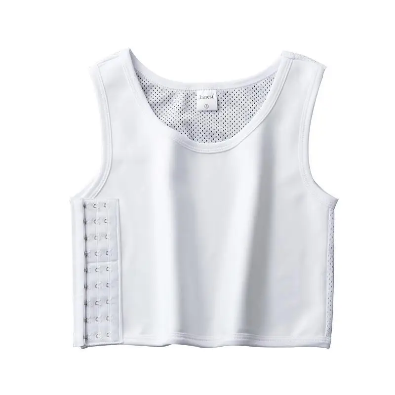 Ruoru S-6XL Strengthen Reinforced Short Corset Tomboy Lesbian Les Tank Tops Chest Shaper Breast Binder Trans Vest Underwear