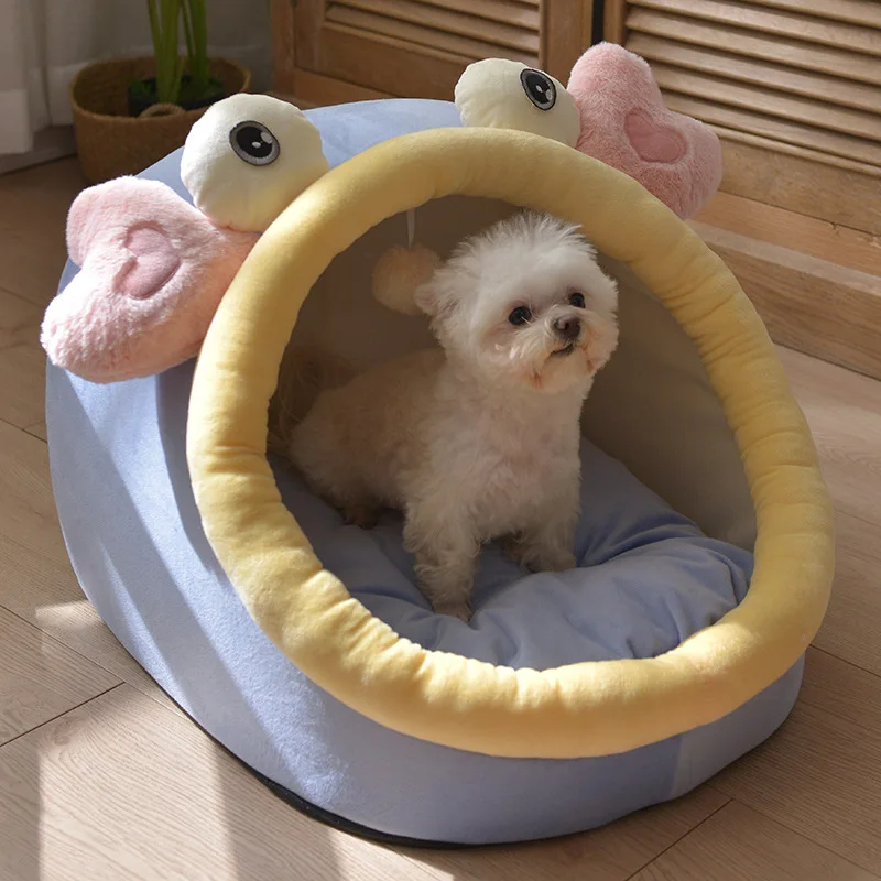 Dog Cave Bed Winter Thicken Comfortable Pet Sleeping Bag Cozy Kitten Lounger Cushion Top Quality Cats House