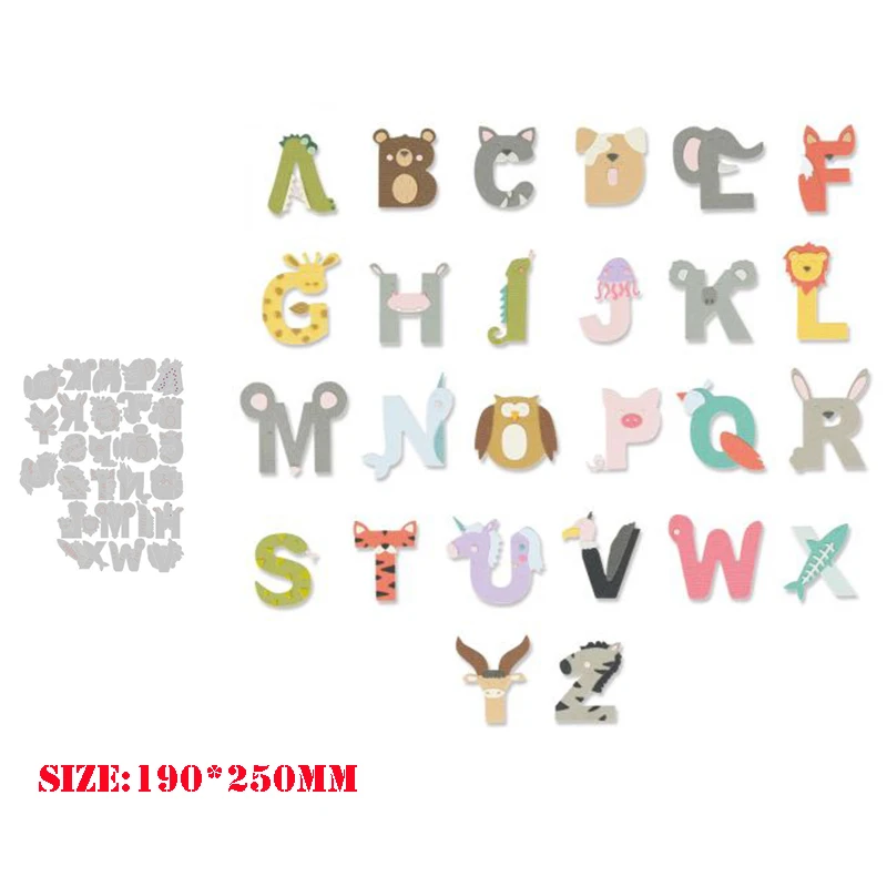 

New Arrival Words Metal Cutting Dies for 2024 DIY Scrapbooking Album Photo Animal Alphabet Paper Card Making Crafts Stencils