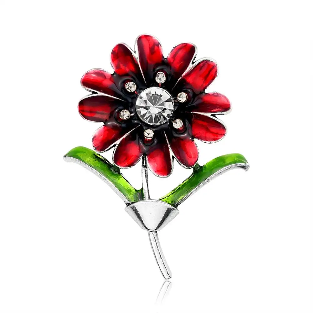 50pcs/lot Free Shipping Fashion Beautiful Flower Brooch Pin For Gift