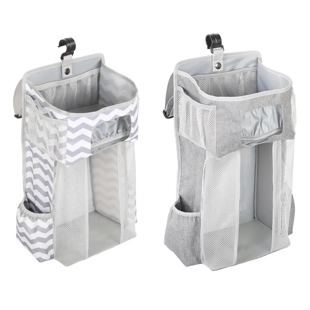 Hanging Nursery Organizer Baby Diaper Caddy Diapers Storage Bag for Changing Table Crib Playard Wall Nursery Organization