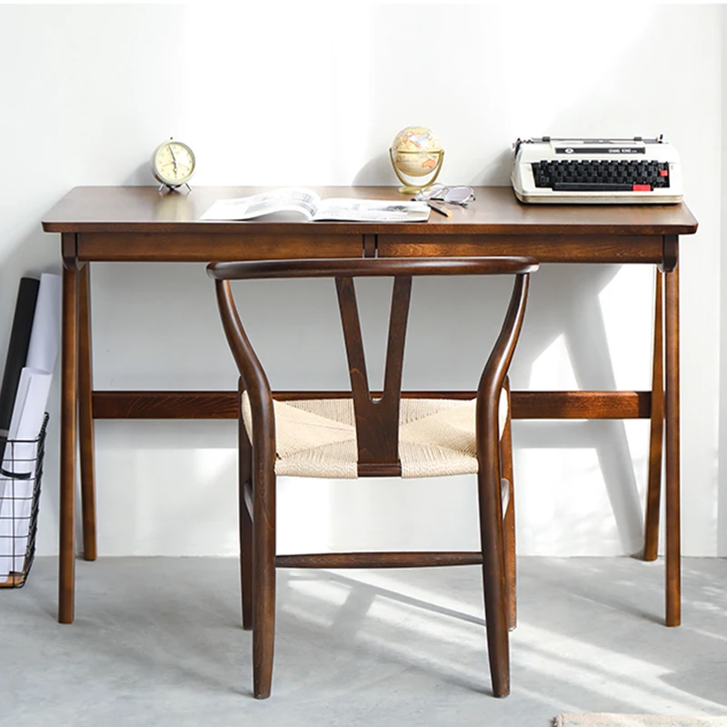 Simple Modern Solid Wood Desk Nordic Notebook Furniture Office Table and Chair Japanese Home Study Writing Desk Office Table