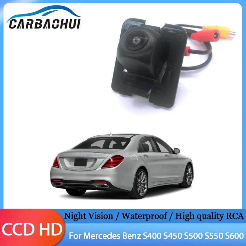 

Car Back up Reverse Rear View Camera Full HD CCD Night Vision High quality RCA For Mercedes Benz S400 S450 S500 S550 S600