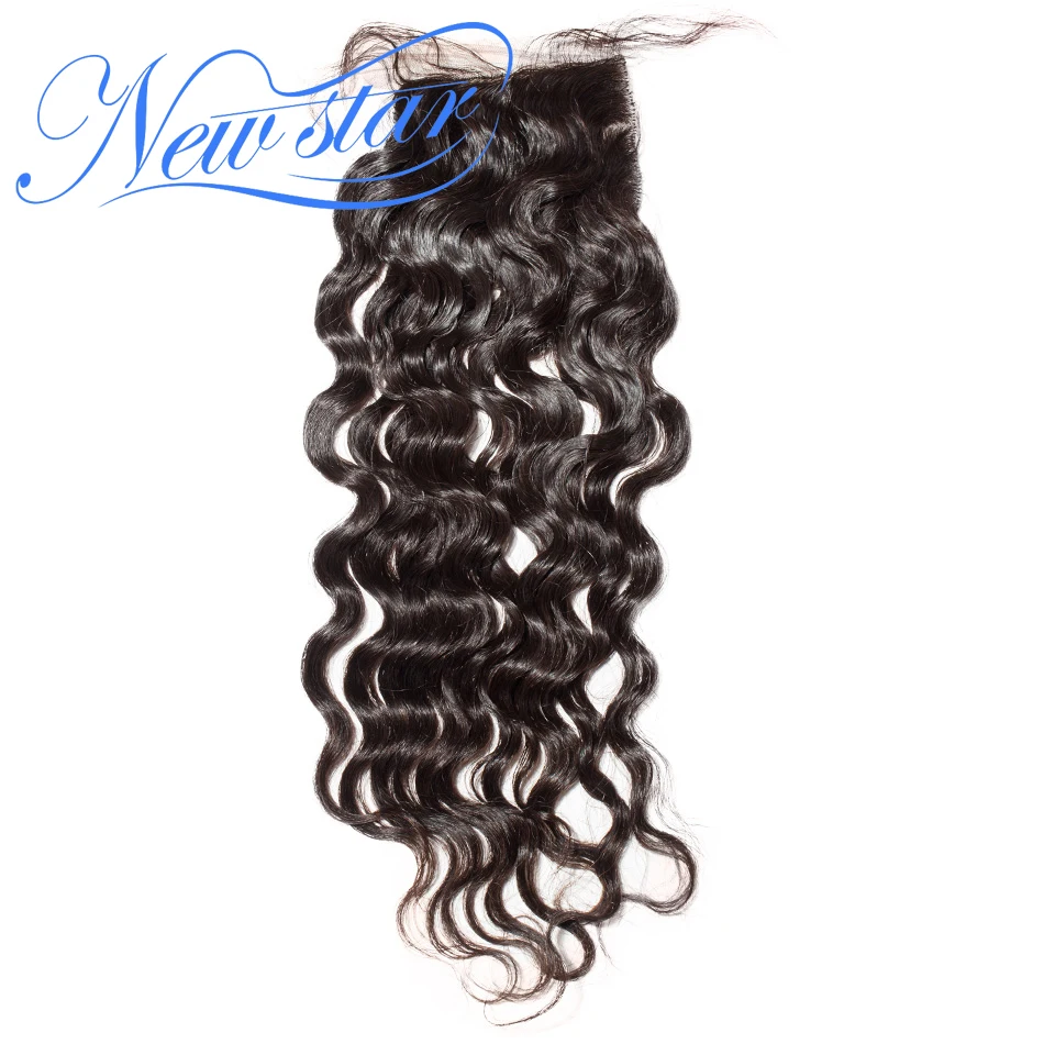 Brazilian 5x5 Silk Based Loose Deep Closure Free Part New Star Virgin Human Hair 4x4 Silk Closure Middle Part Closure