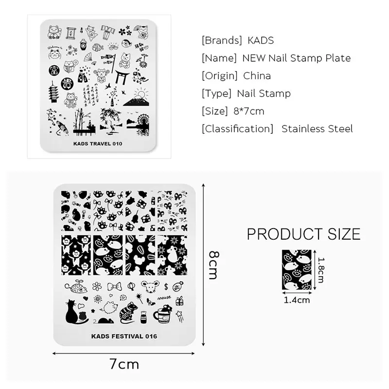 30 Styles  Nail Stamping Plates Swanky Styles Image Stencils for Nail Polish Flowers Cartoon Nail Art Template Design for Nails image 6
