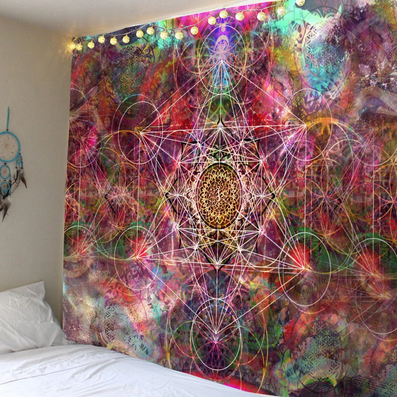 Mandala tapestry hippie tapestry bohemian style decorative tapestry bedroom dormitory decorative tapestries