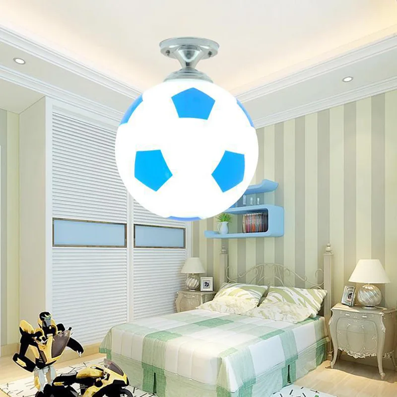 

Football Basketball Ceiling Lamp Glass Shade Modern Decoration Football Lover Gift Home Living Dinning Room for Boys Children