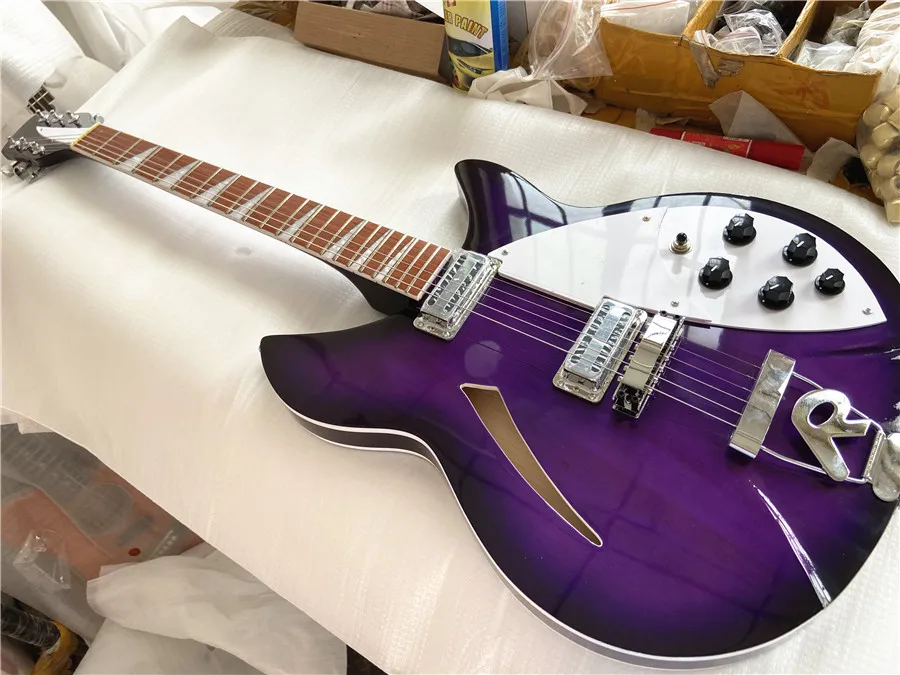 

High quality 360-6 string electric guitar purple rose wood fingerboard R guitar bridge free shipping