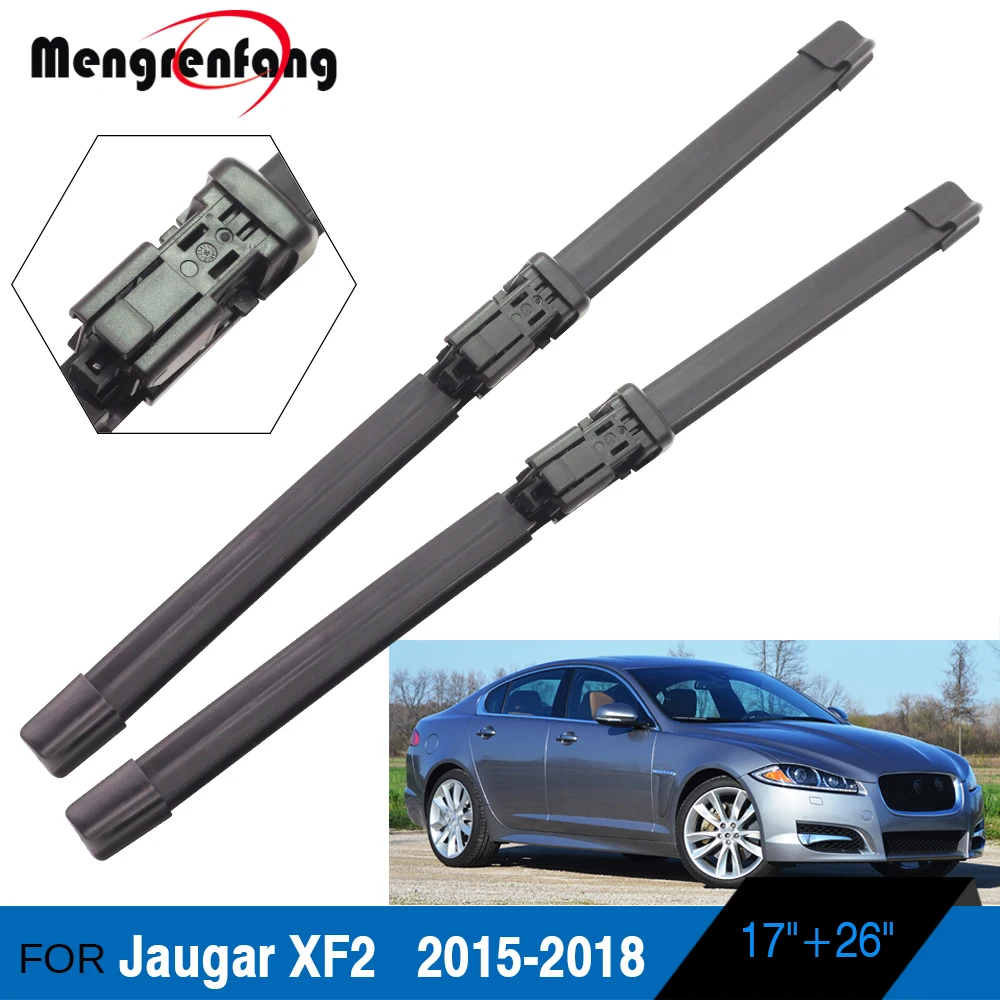 Щетки стеклоочистителя для Jaugar XF XF2, мягкие резиновые Нажимные кнопки для стеклоочистителя, 2015, 2016, 2017, 2018 Щетки стеклоочистителя для Jaugar XF XF2, мягкие резиновые Нажимные кнопки для стеклоочистителя, 2015, 2016, 2017, 2018