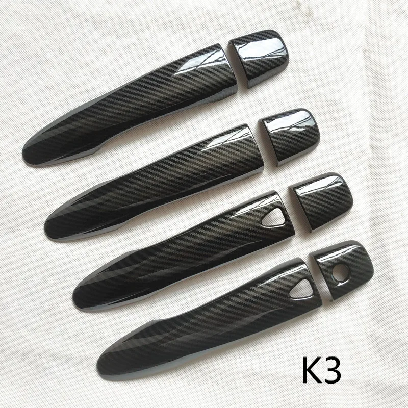 for nissan kicks p15 2018 2020 2021 2022 2023 accessories door handle cover trim handles covers plastic Imitation carbon fiber