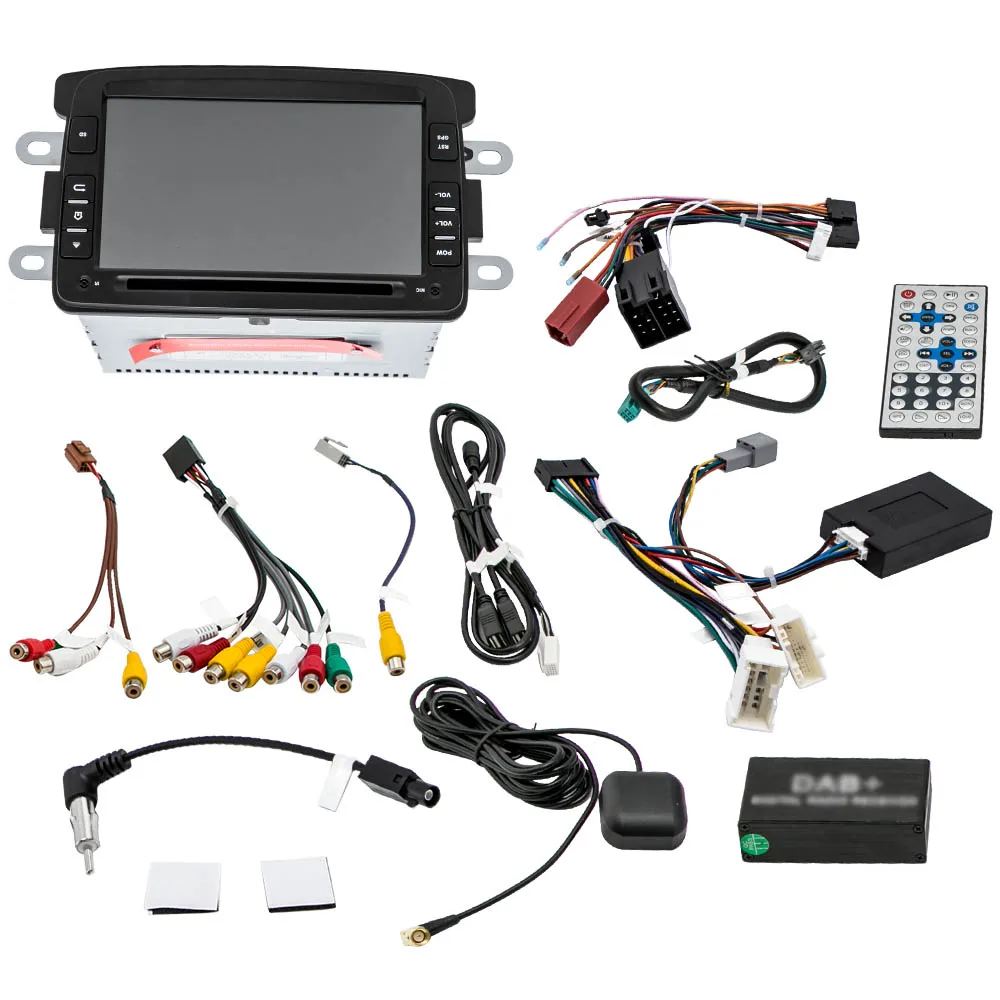 8-core Android 10.0 DAB + GPS DSP car radio for Renault Dacia Duster Dokker Lodgy Navi