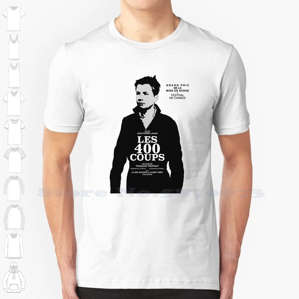 Les 400 Coups 100% Cotton T-Shirt Pictures Movie Drama Social Realism Art House World Cinema Palme D Or French Films French New