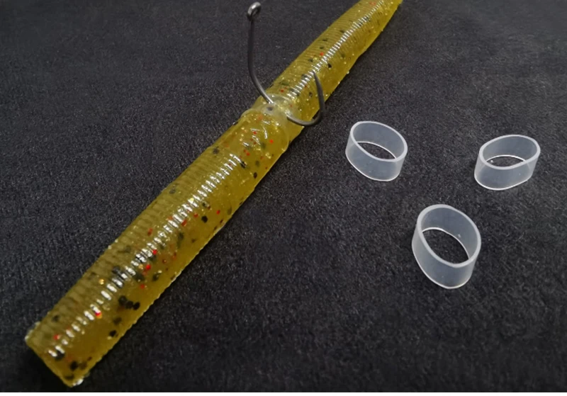 LSP 20 Stück/Beutel Wacky Rig Werkzeug und Wurmköder O-Ringe Wacky Ring Werkzeug Wacky Worm Kit für Senko Soft Baits zum Barschangeln – Detail 4