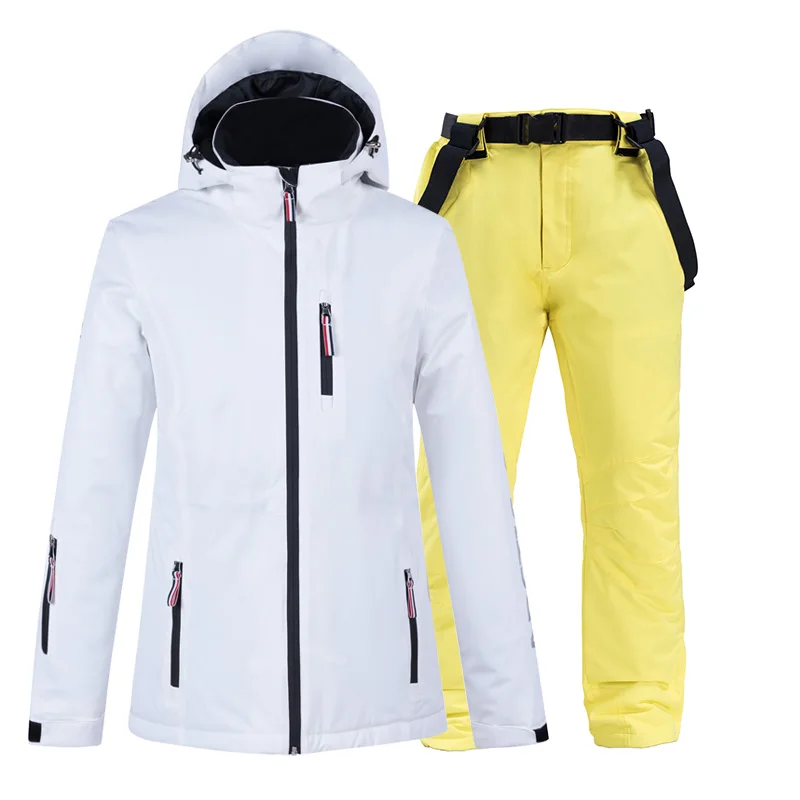 Outdoor Sport Koppels Jurk Skipak Mannen Vrouw Winter Warm Winddicht Waterdicht Sneeuw Jassen Broek Skiën Snowboard Liefhebbers Set