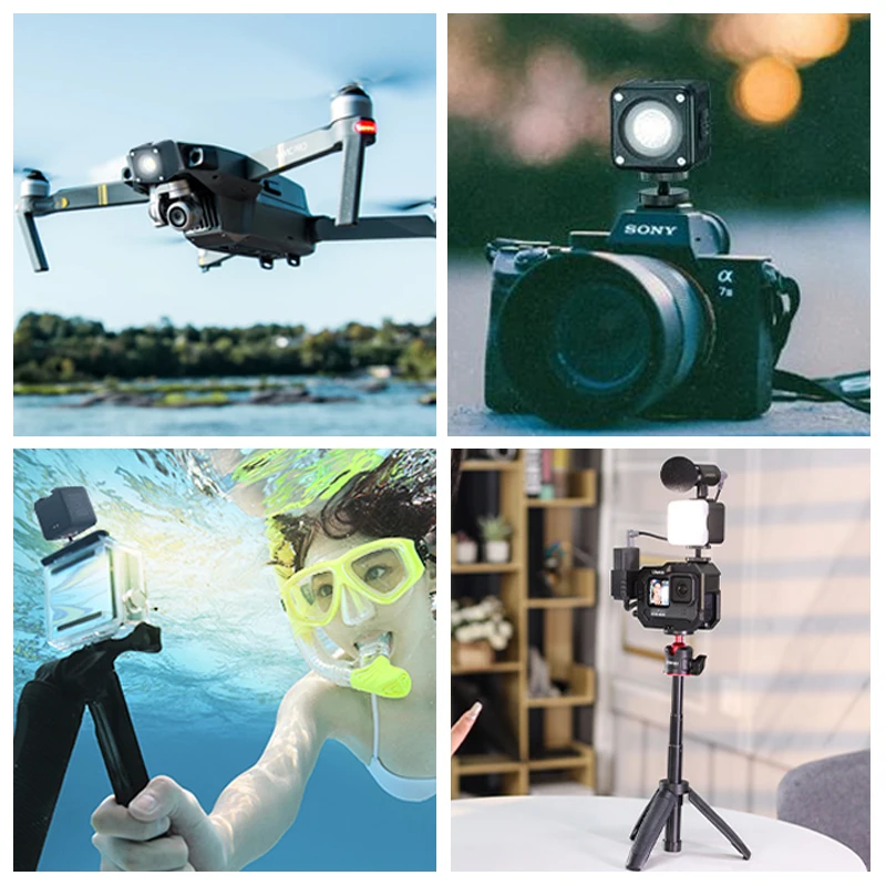 Ulanzi L2น่ารัก Lite Mini Video สีกรอง Diffuser Honeycomb 5500K แสงสำหรับกล้องถ่ายรูป DSLR l2 RGB