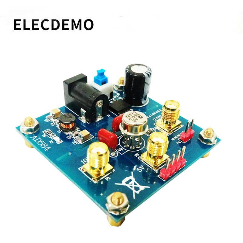 Módulo de referencia de voltaje AD584, 2,5 V/5V/7,5 V/10V, función de calibración de fuente de voltaje de referencia de alta precisión, placa de demostración