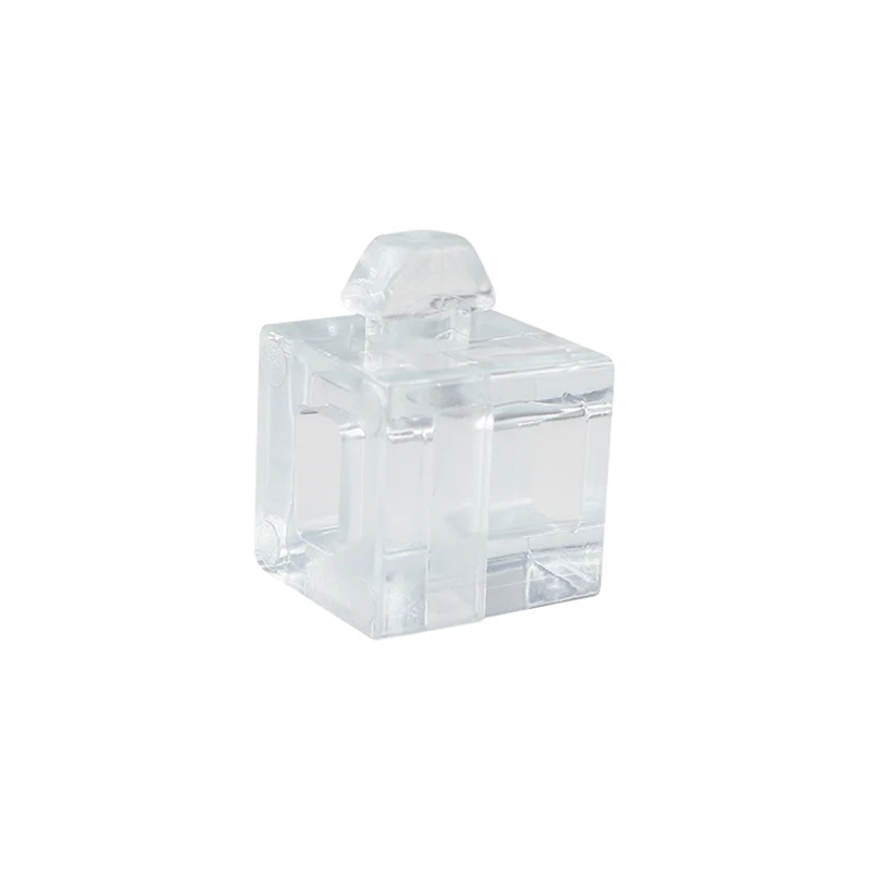 Blocco di collegamento acrilico accessori per profili in alluminio particelle di gomma trasparente blocco di plastica 2020/3030/4040 guscio per