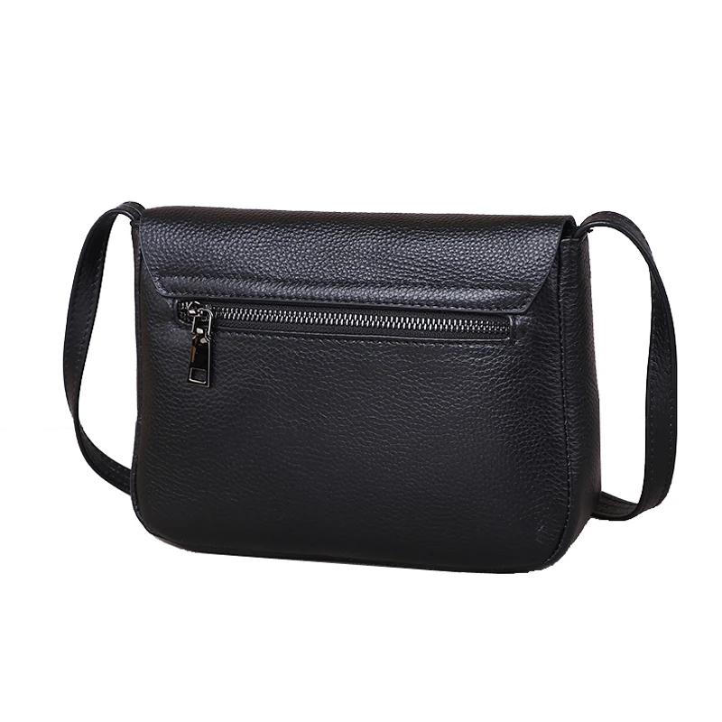 Imagem -03 - Couro Genuíno Aleta Crossbody Bolsas para as Mulheres Pequena Bolsa de Ombro Mensageiro Moda Senhoras Bolsas e Bolsas Femininas Sac a Principal