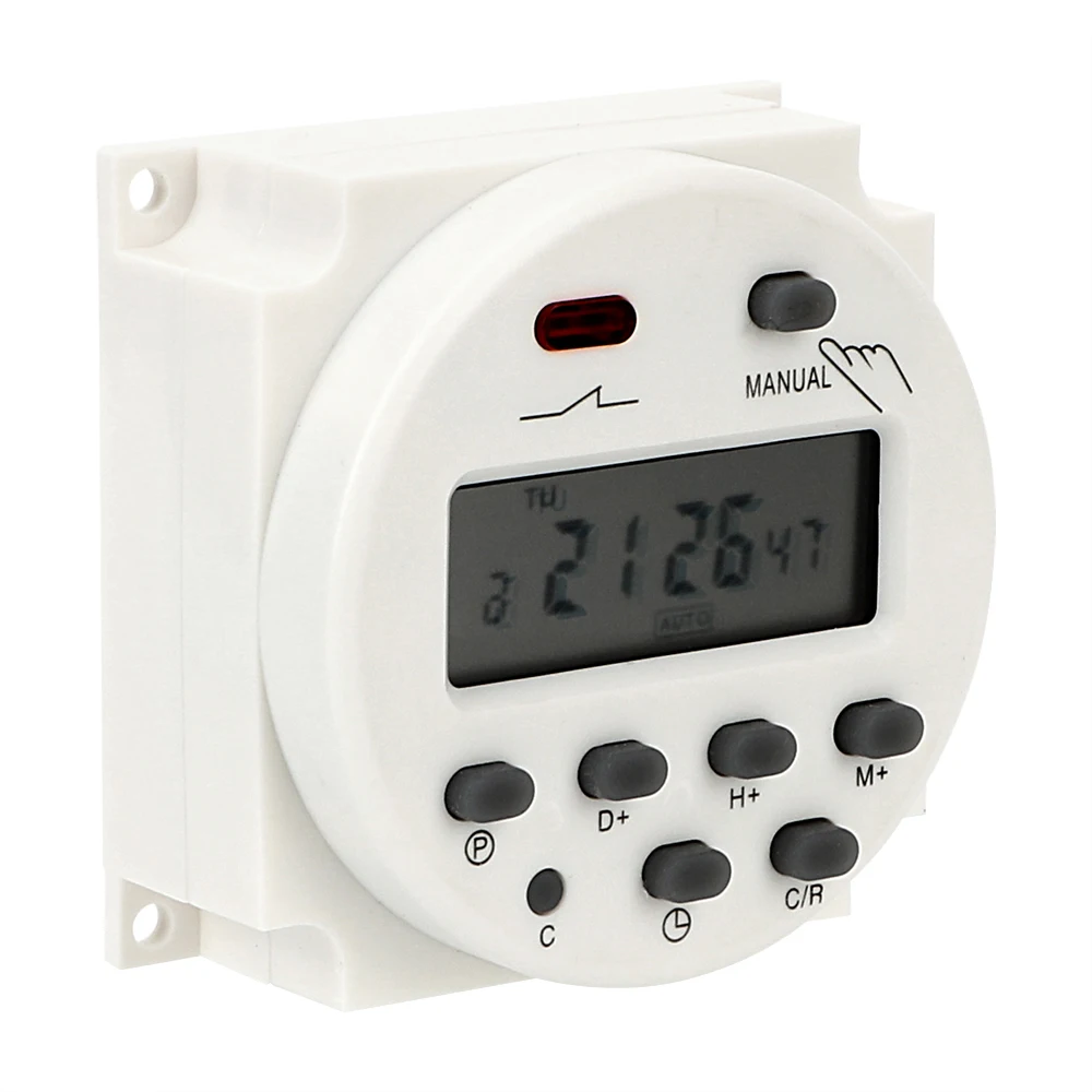 Time Control Switch AC 220-250V Daily Weekly Programmable Timer Digital LCD Electronic