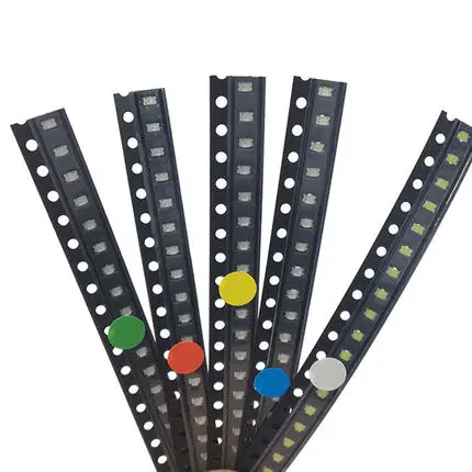 100 stücke 0805 SMD LED Rot Gelb Grün Weiß Blau Licht Emittierende Diode LED Set