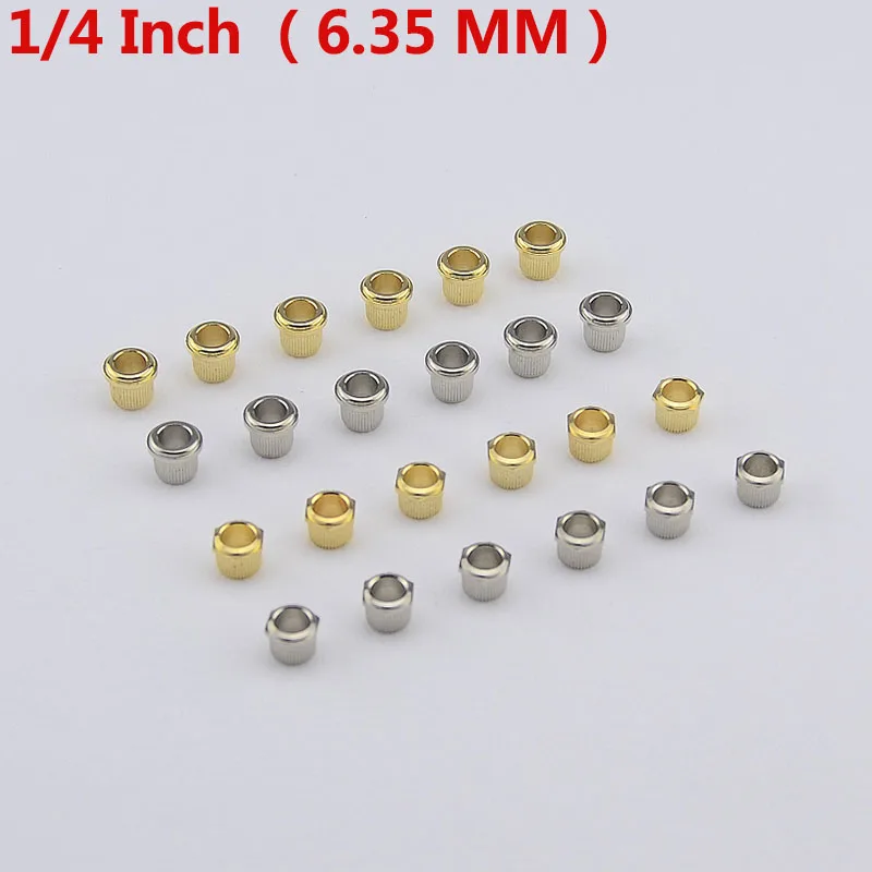 금속 빈티지 기타 머신 헤드 튜너, 너트, 부싱, 페룰 (1/4 인치, 6.35mm), 한국산, 1 세트 (6 개)