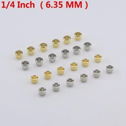 금속 빈티지 기타 머신 헤드 튜너, 너트, 부싱, 페룰 (1/4 인치, 6.35mm), 한국산, 1 세트 (6 개)