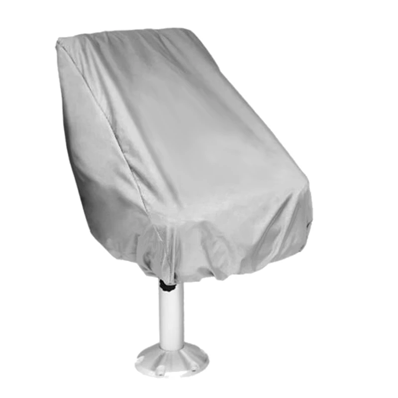 56x61x64Cm Boat Seat Cover Dust Waterproof Seat Cover Elastic Closure Outdoor Yacht Ship Lift Rotate Chair Cover