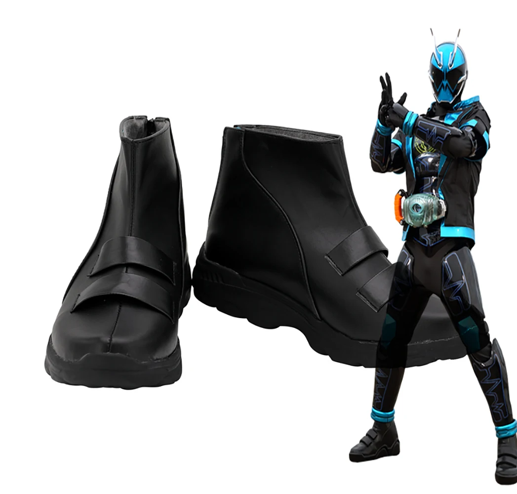 

Masked Rider Specter Cosplay Boots Black Shoes Custom Made Kamen Rider Cosplay Shoes Any Size