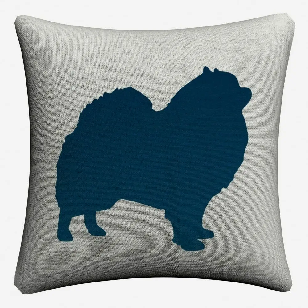 Pomeranian Puppy Dog Simple Art Cushion Cover For Sofa Chair Home Decor Almofada