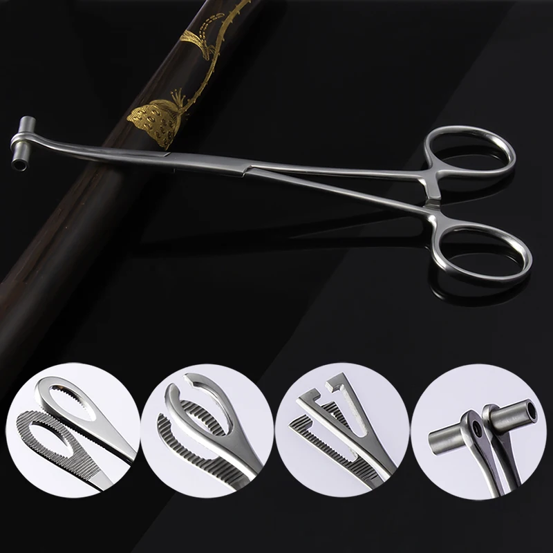 1pc Surgical Steel Piercing Tools Kit Tweezer Clamp Forceps Plier Navel Ear Lip Ring Open Different Shape Permanent Body Jewelry