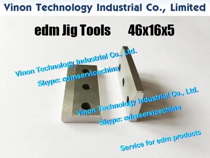 (5pcs/bag) edm Jig Tools Holder Z022 size: 46Lx16Wx5tmm, Jig Holder Wire EDM Extensions Clamp for EDM Wire Machines