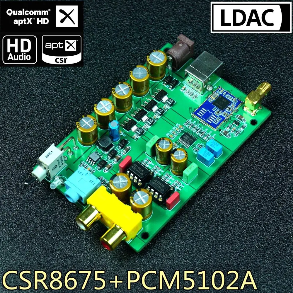 QS--CSR8675 Bluetooth 5.0 decoder lossless receiving board 5102 independent module