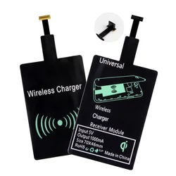 Universal Qi Wireless Micro USB Charging Receiver Forward Reverse Interface Wireless Charger Receiving Patch For Android Phones