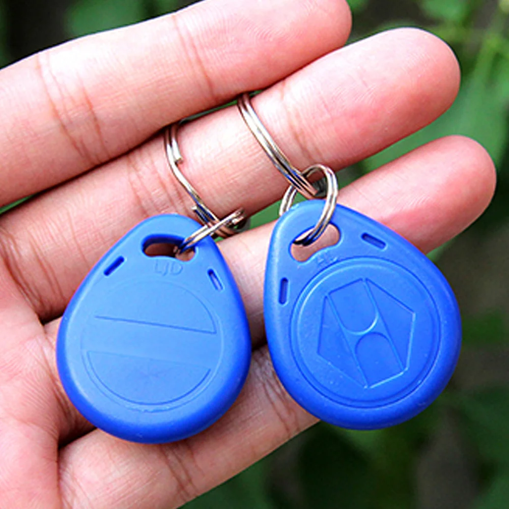 (10PCS/LOT) EM4305 125khz Programmable RFID Smart Tags Rewritable Keys Number2 Keyfobs