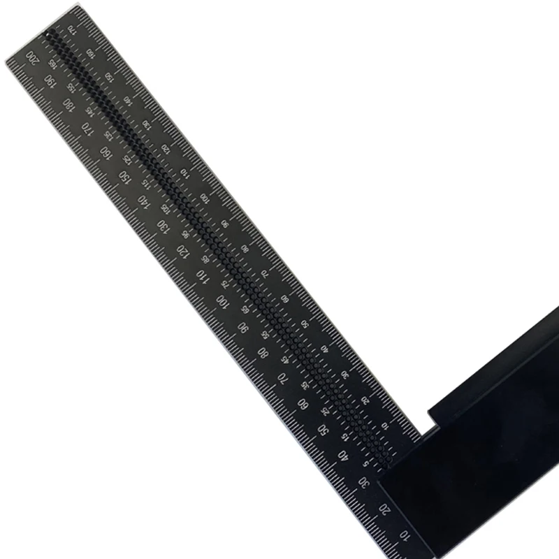 Precision Aluminum Square ruler 200mm Guaranteed T Speed Measurements Ruler for Measuring and Marking Woodworking Carpenters