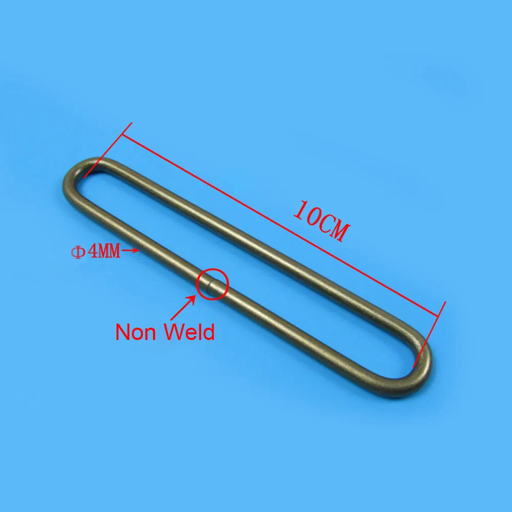 Metal Wire Oval Rectangle Ring Belt Bag Loops Buckle For Webbing 75mm 100mm 150mm