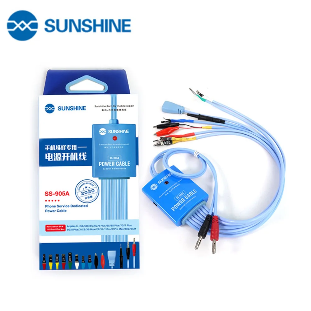 SUNSHINE Boot Activation Test Line Maintenance Cable Mobile Phone Repair Dedicated Power Cable Suitable For IP5S~11/SAM Series