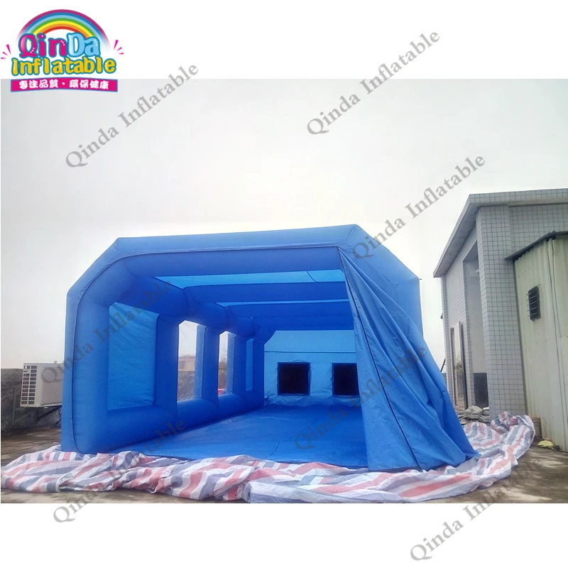 

Durable Advertising Mobile Booths Paint Tent Pvc Tarpaulin Inflatable Spray Booth With Filter System