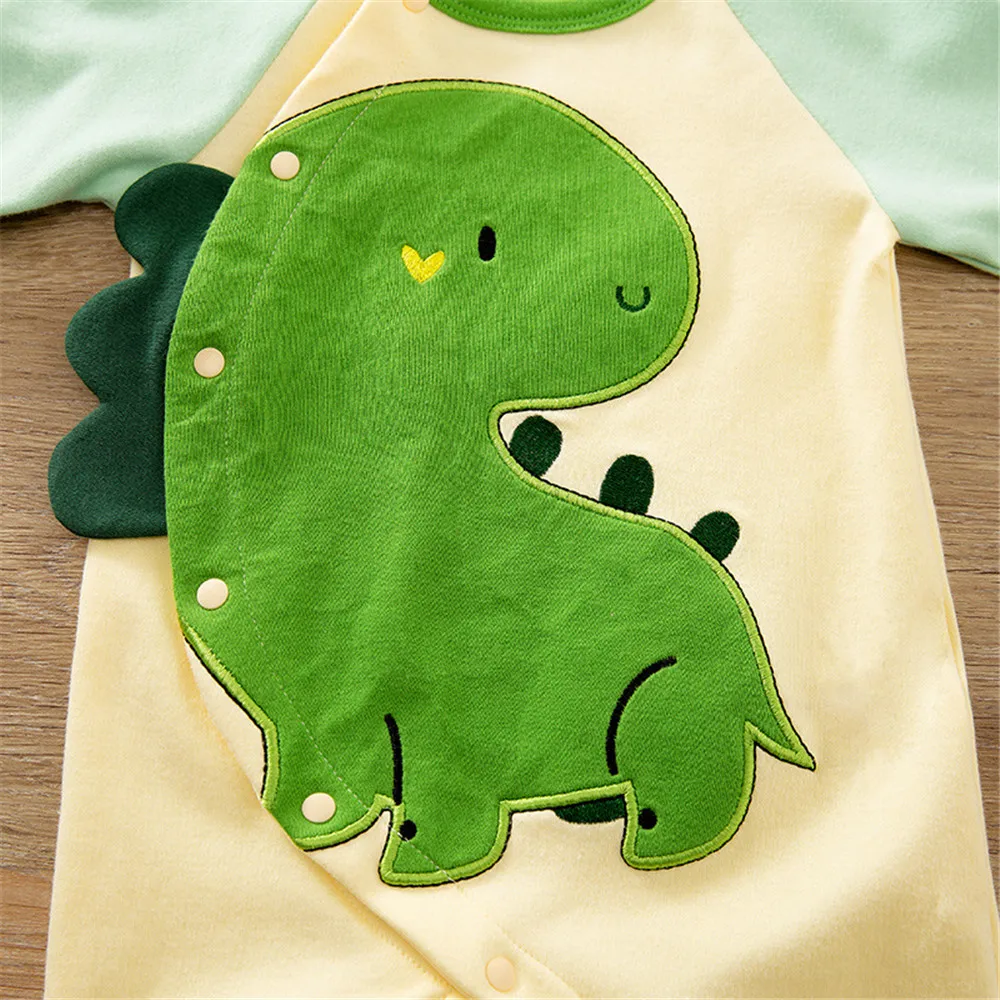 ZAFILLE-Combinaison dinosaure pour bébé garçon, vêtements de dessin animé pour enfants, barboteuses mignonnes, salopettes pour enfants, costume de