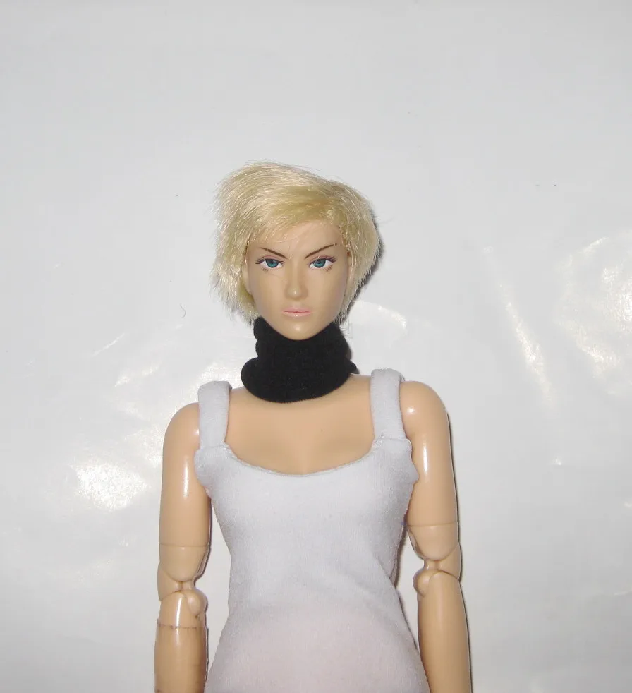 1/6 Scale Female Soldier Doll Black Elastic Bib Multiple Colors for 12