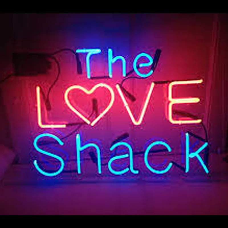 

Decorative Light The Love Shack Lamp Neon Bulb Light Home Bedroom Beer Bar Lamp Enseigne Lumineuse Decorate Handmade glass Tube