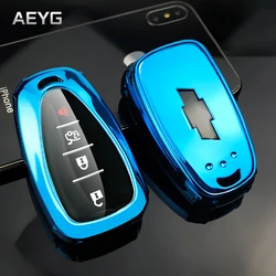 Soft TPU Car Smart Key Case Cover Shell For Chevrolet Cruz Spark Sony Camaro Volt Bolt Trax Mailbu Equinox Keychain Accessories