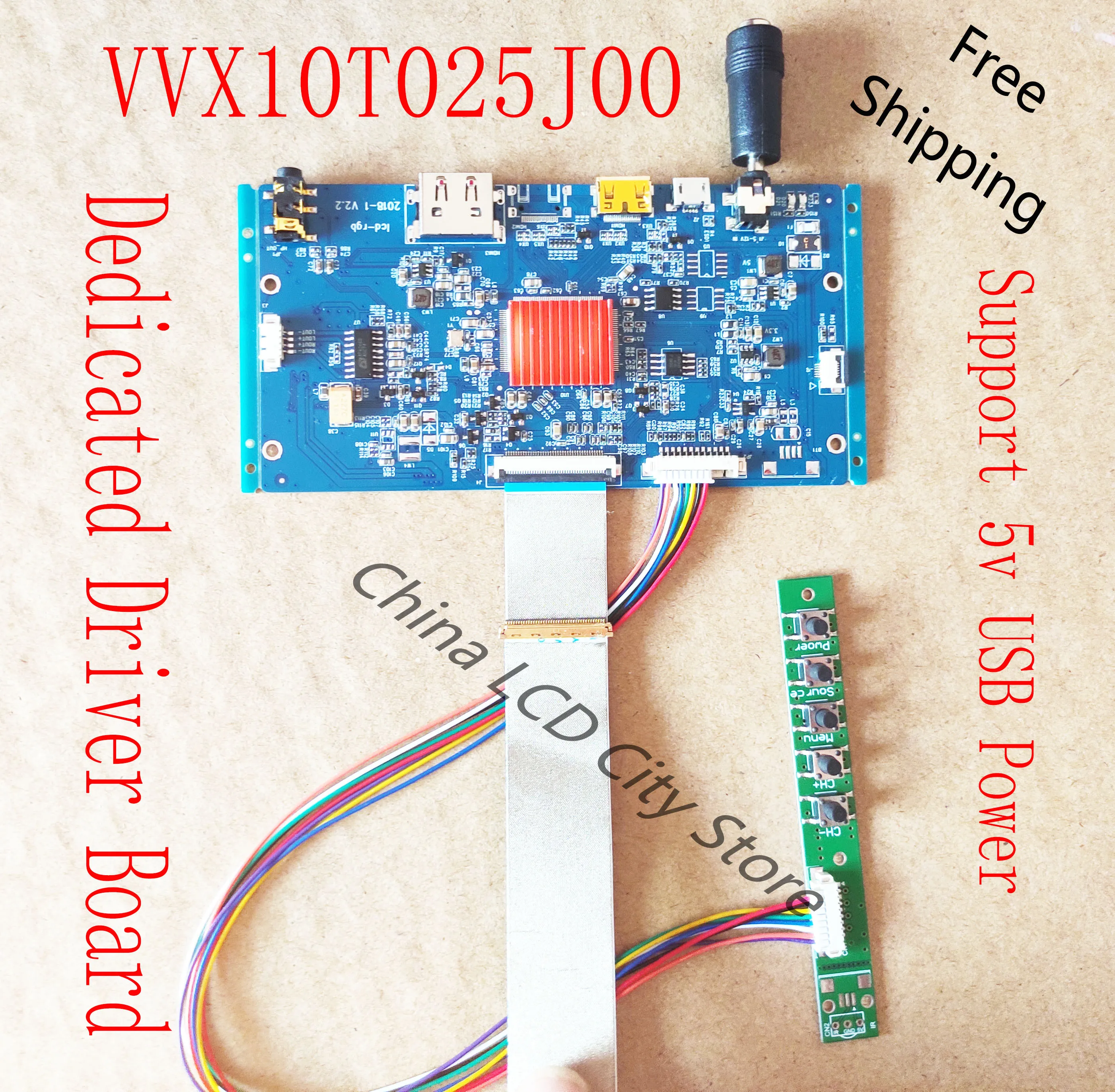 

VVX10T025J00 Dedicated 2K Display HDMI Driver Board 2560X1600 Ultra-thin style