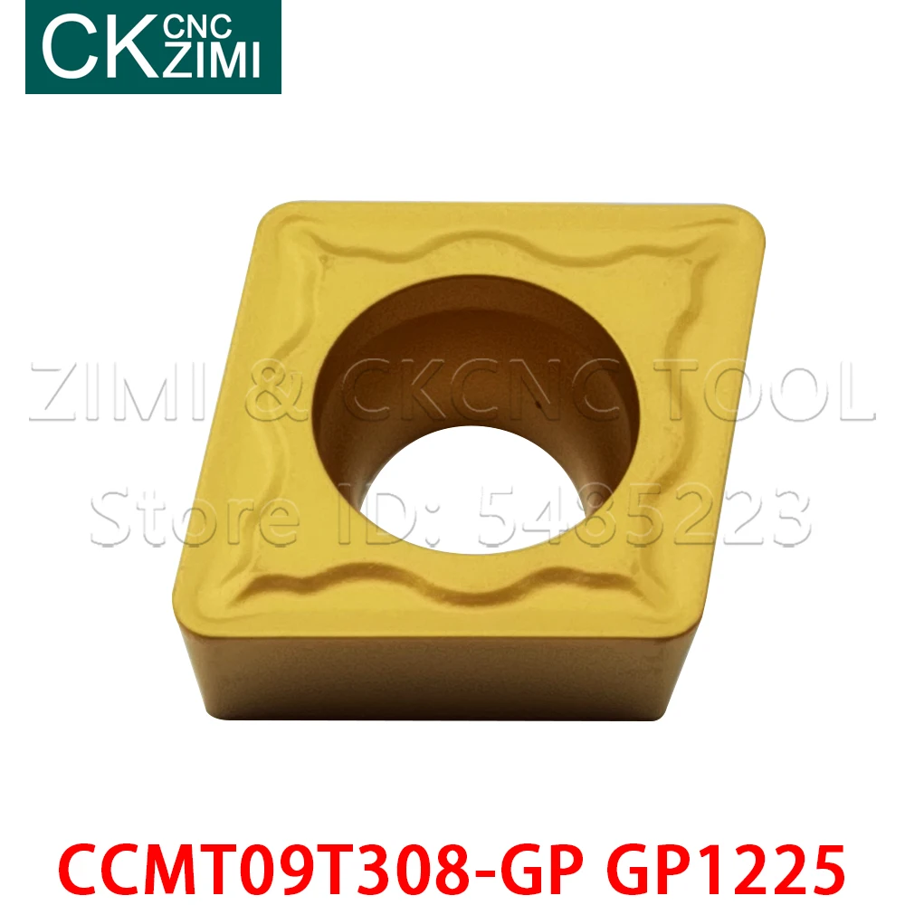 CCMT09T308-GP GP1225 Blades Carbide Inserts Externe Draaien Insert Duurzaam Cutter Draaibank Hout Draaien Tool Ccmt 09T3 Cnc Inserts