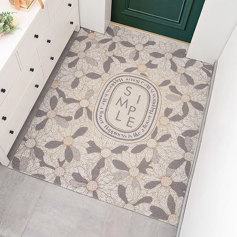 

Modern Flower Home Doormat Living Room Mat Kitchen Mat Bath Mat Entrance Door Mat Carpet Indoor Anti-slip Mat Custom Mat Carpet