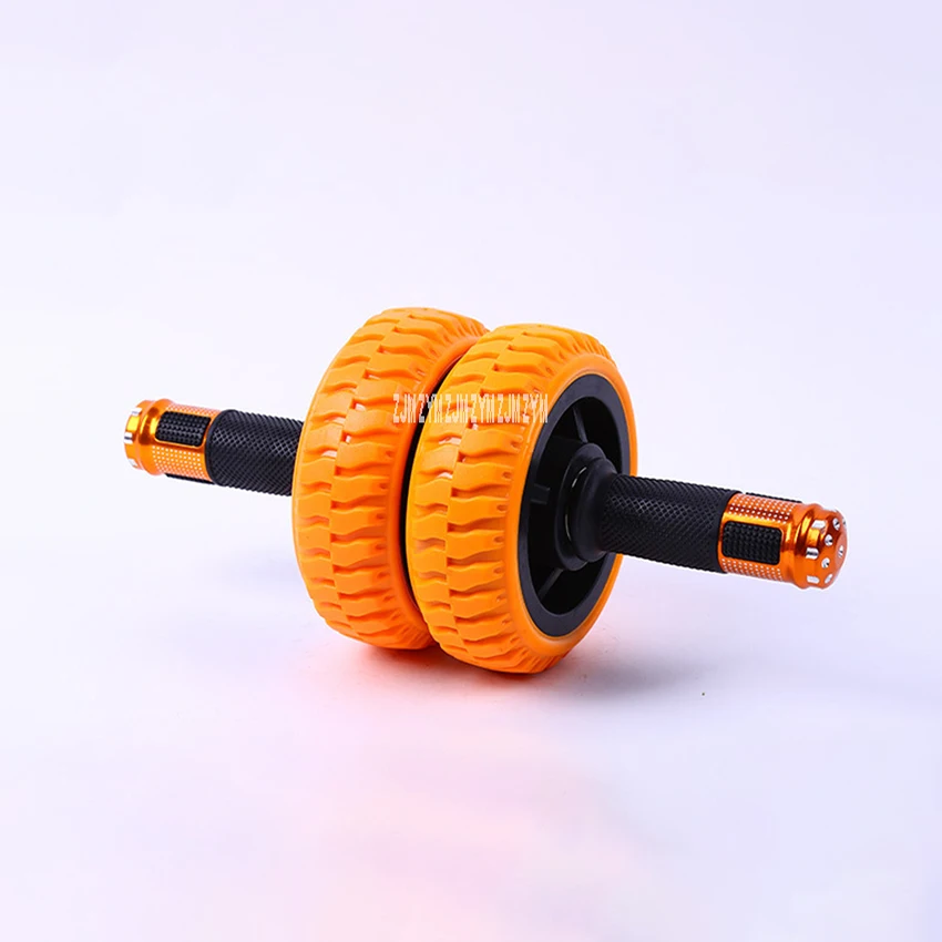 K9025 Ab Roller Wheel Double Bearing Silent Power Roller Double-Wheeled Ab Coaster Antiskid Solid Steel Abdominal Muscle Wheel