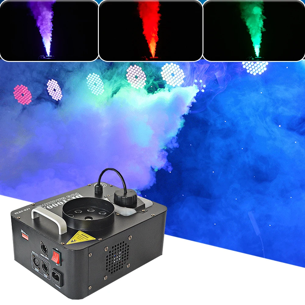 Fast Shipping Disco Colorful Smoke Machine LED Wireless Remote Control Fog Machine DJ Wedding Party Bar Club Fogger Ejector